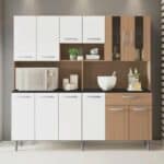 Armário para Cozinha 12 Portas 1 Gaveta Clara Poliman Móveis