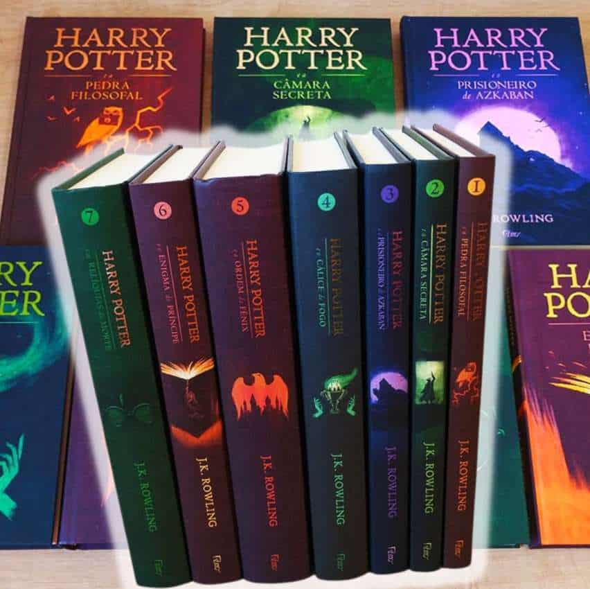 Box Harry Potter Premium Vermelho 7 Livros Em Capa Dura