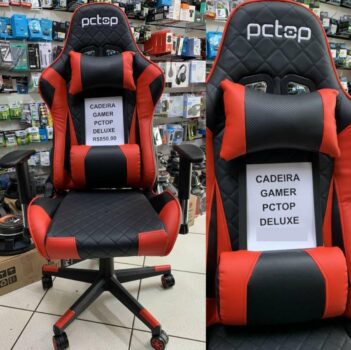 Cadeira Gamer PCTop Deluxe Vermelha -X-2521