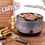 Churrasqueira Portatil A Carvao Prata La Cuisine