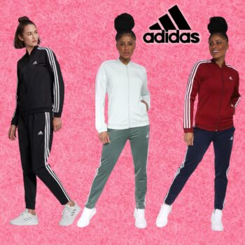 Conjunto Adidas 3 Listras Jaqueta + Calça Feminino