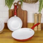 Conjunto de frigideiras 2 peças 22cm e 28cm revestimento cerâmico Sensations vermelha - Classic Home