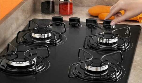 Cooktop à Gás Continental KC4GP 4 Bocas e Mesa em Vidro Temperado - Bivolt