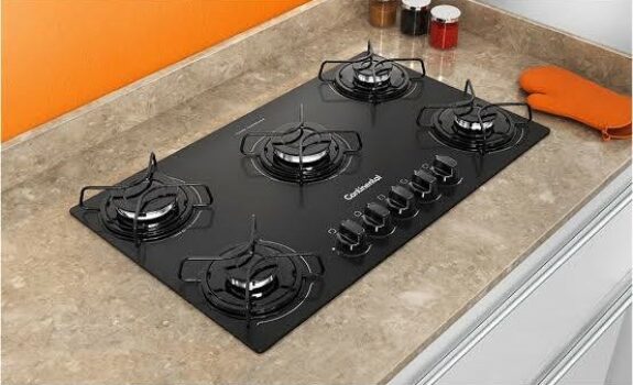 Cooktop à Gás Continental KC5GP 5 Bocas e Mesa em Vidro Temperado - Bivolt