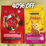 Cupom de 40% de desconto em produtos Nestlé Purina - Amazon