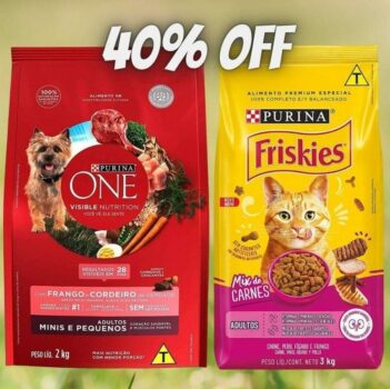 Cupom de 40% de desconto em produtos Nestlé Purina - Amazon