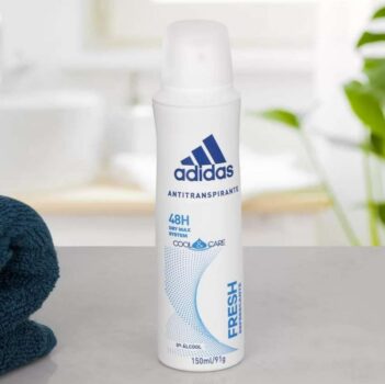 Desodorante Aerossol Adidas Feminino Fresh, Adidas, Branco, 150 Ml