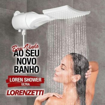 Ducha Loren Shower Eletrônico Ultra Lorenzetti Branco 127v/5500w
