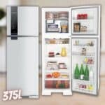 Geladeira Brastemp Frost Free Duplex 375 litros cor Branca com Espaço Adapt - BRM45JB