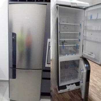 Geladeira/Refrigerador Consul Frost Free 397l Com Freezer Embaixo Cre44 Evox - 220v