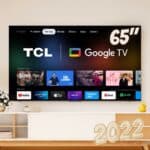 Google TV TCL 65" LED UHD 4K 65P735 HDR Bluetooth Google Assistant e Borda Fina