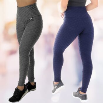 Kit 2 Calças Legging Feminina Bubble