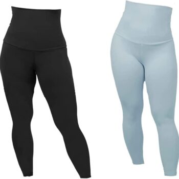 Kit 2 Leggings Suplex Modeladora Cós Super Alto