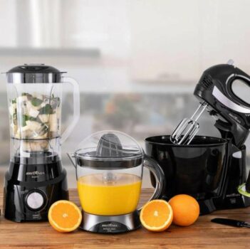 Kit BKT41P Britânia com Liquidificador - Batedeira e Espremedor de Frutas