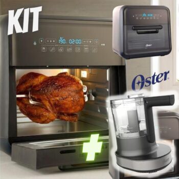 Kit Fritadeira Super Fryer e Processador de Alimentos Oster Up & Down - 127V