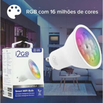 Lâmpada Inteligente Smart Lamp Spot Dicroica Wi-Fi LED I2GO - I2GO Home