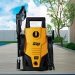 Lavadora de Alta Pressão Wap Eco Fit 2200 1500psi 1400W com Jato de Água Leque e Concentrado, Sistema Stop Total - Laranja/Preta