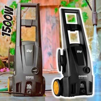 Lavadora de Alta Pressão WAP Ousada Black 2200, 1500W, Mangueira de 3 Metros, Engate Rápido
