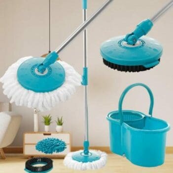 Mop Giratorio 3 Em 1 Refil Microfibra Refil Tira Po Refil Limpeza Pesada Casual Home 2