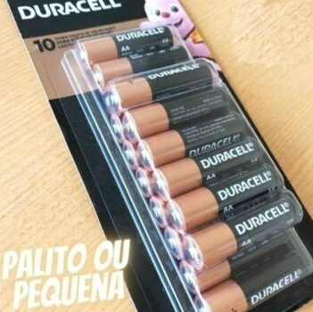 Pilha Alcalina AA/AAA Palito DURACELL com 16 unidades