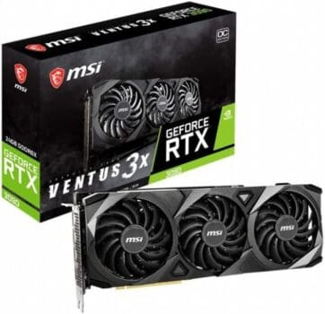 PLACA DE VIDEO MSI GEFORCE RTX 3090 VENTUS 3X 24GB OC GDDR6X - 912-V388-016