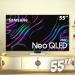Samsung Smart TV 55" Neo QLED 4K 55QN83B - Mini Led Painel 120hz Processador com IA Alexa Built in