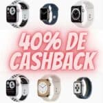 Seleção de Apple Watch com 40% de CASHBACK