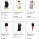 Seleção de blusas e saia Acostamento com 70% de CASHBACK