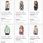 Seleção de camisetas Chilli Beans com 70% de CASHBACK