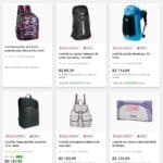 Seleção de mochilas com 70% de CASHBACK