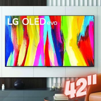 Smart TV 42” 4K OLED LG OLED42C2PSA 120Hz - AI Processor Wi-Fi HDR Alexa Google Assistente