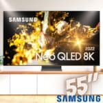 Smart TV 55" Neo QLED 8K Samsung 55QN700B Mini LED Processador com IA Som em Movimento Virtual Tela sem limites Ultrafina Única Conexão