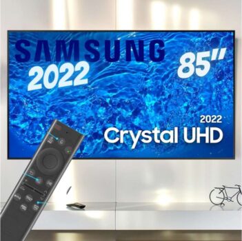 Smart Tv 85" Samsung Crystal Uhd 4k 85bu8000 3 Hdmi 2 Usb Wi-Fi - Preto
