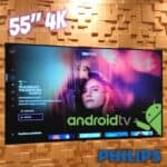 Smart TV Philips LED 55 4K Ultra HD Wi-Fi Android Bluetooth 55PUG7406/78