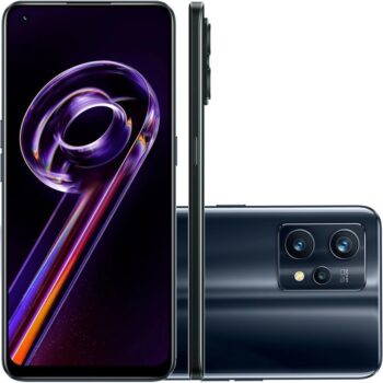 Smartphone Realme 9 PRO+ 128GB 5G Wi-Fi Tela 6.43'' Dual Chip 8GB RAM Câmera Tripla + Selfie 16MP - Midnight Black