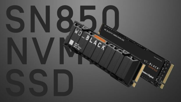 SSD 1 TB WD Black SN850, NVMe, PCIe Gen4, Heatsink, Leitura: 7000MB/s e Gravação: 5300MB/s - WDS100T1XHE