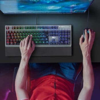 Teclado Mecânico Gamer Philco PKB92 Aluminum Outemu Brown