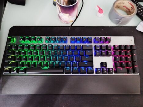 Teclado Mecânico Motospeed Ck108 Preto Outemu Azul Rgb