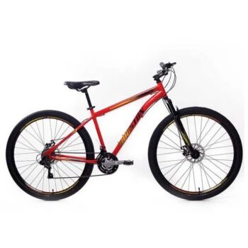 Bicicleta Aro 29 Houston Montrey Plus 21 Marchas, em Alumínio, Freio a Disco e Câmbio Shimano - Vermelha