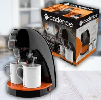 Cafeteira Cadence Single Contrast, 110V, Preto, 240ml, CAF218