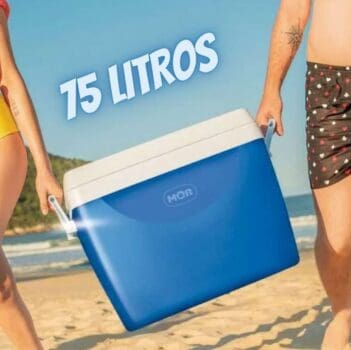 Caixa Térmica 75 Litros Mor Azul