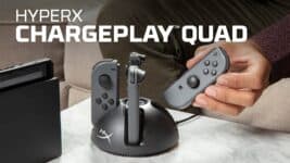 Carregador para Controle Nintendo Switch HyperX ChargePlay Quad