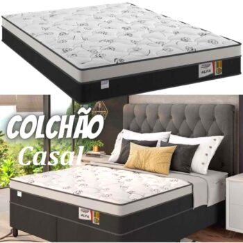 Colchão Casal Plumatex de Mola Ensacada - 22x138x188cm Alfa