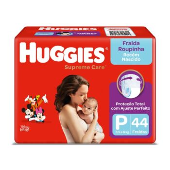 Fralda Huggies Supreme Care Roupinha P - 44 fraldas