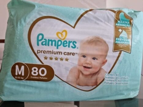 Fraldas Pampers Premium Care