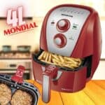 Fritadeira Sem Óleo Air Fryer 4L, Mondial, Vermelho/Inox, 1500W, 220V - AFN-40-RI