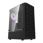 Gabinete Gamer Aigo DarkFlash DK300, Mid-Tower, Lateral de Vidro, Com 4 Fans, Preto, DK300-BK