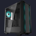 Gabinete Gamer DeepCool CC560, Black, Mid Tower, Vidro Temperado, ATX, Sem Fonte, Sem Fan, R-CC560-BKNAA0-C-1