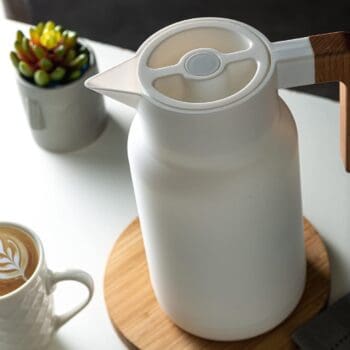 Garrafa Térmica de Plástico Organic Branca 1L - Lyor