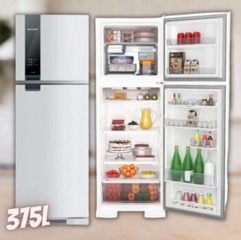 Geladeira Brastemp Frost Free Duplex 375 Litros Cor Branca Com Espaço Adapt - Brm45jb 110v